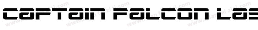 Captain Falcon Laser字体转换